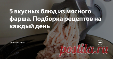 5 вкусных блюд из мясного фарша. Подборка рецептов на каждый день подборка рецептов из мясного фарша  на  каждый день
