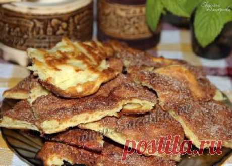 Альмойшавена - сладкая лепёшка с сахаром и корицей, необыкновенно вкусная лепёшка из заварного теста и готовится быстро.