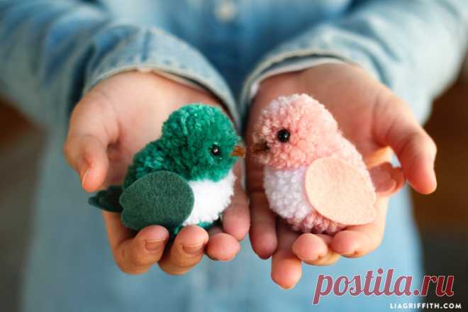 Adorable DIY Yarn Birds