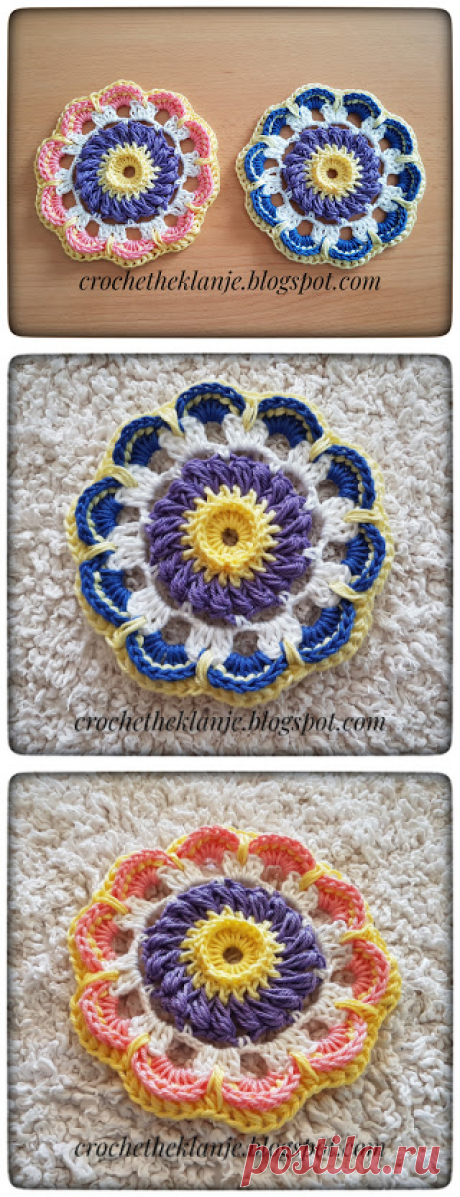 Crochet Heklanje: Moj rad 42 - Motiv 19