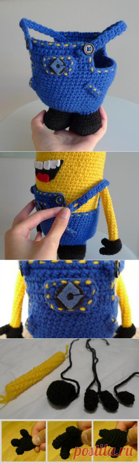 Схема вязания миньона амигуруми