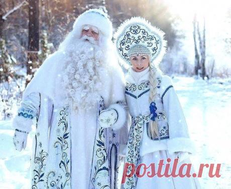 Байкальский Дед Мороз и Снегурочка!