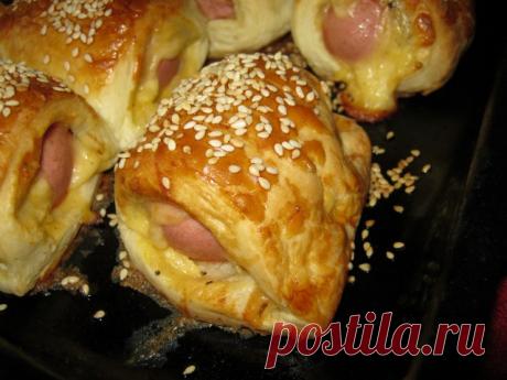 Сосиски закусочные, в тесте