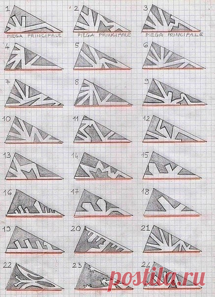 Такие разные снежинки :) схемы