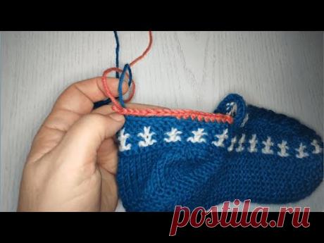 Смена цвета без зубчиков при вязании крючком