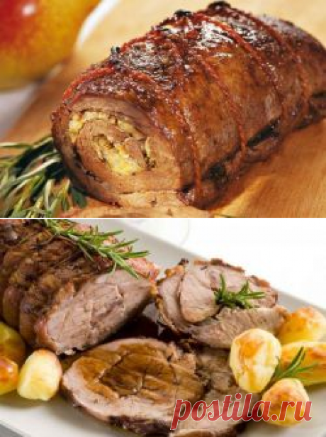 Рулет из свиной грудинки в духовке - рецепт