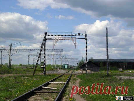 Габаритные ворота подъездного пути Зебляковского ЛПХ, Костромская обл