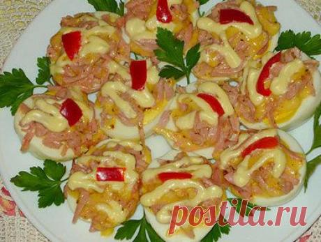 Фаршированные яйца по-итальянски - рецепт приготовления с фото / COOK-MASTER.RU