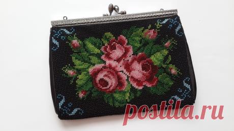 Вышитые сумки бисером в мастер-классе (видео)