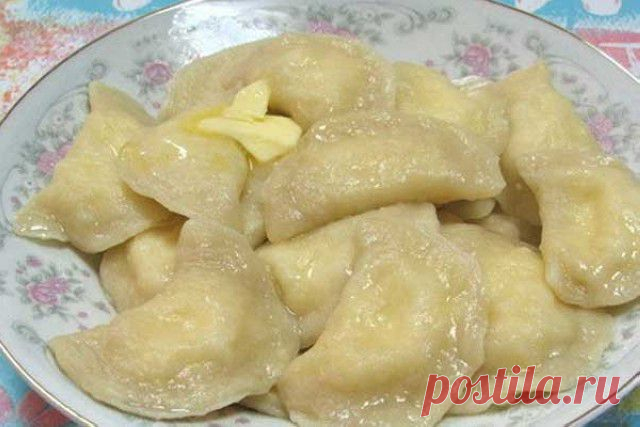 Картофельные вареники с мясом