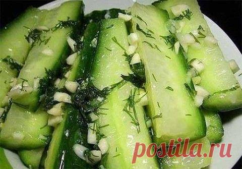 Огурчики на закуску | Домашняя кулинария