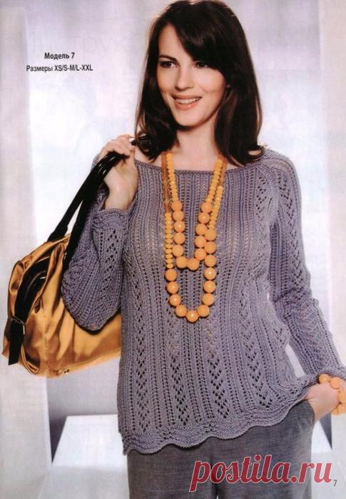 Пуловер. Спицы.