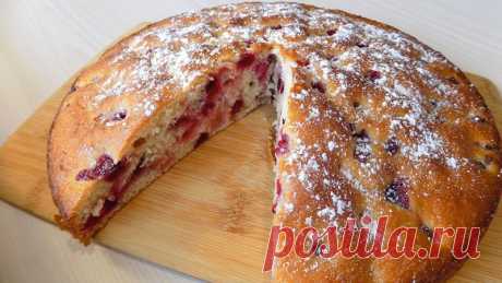 Вкусный ягодный пирог на кефире Ингредиенты для ягодного пирога:1 стакан кефира (250 мл)1 куриное яйцо1 стакан сахара2 стакана пшеничной муки2 ст. л. растительного маслаЩепотка соли1 пакетик разрыхлителя для теста (10 гр.)Ягоды по вашему вкусу (у меня клюква)1) Пирог к чаю с медовым вкусом2) Торт без выпечки с творожным...