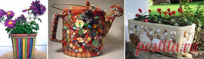 Декорирование вазонов