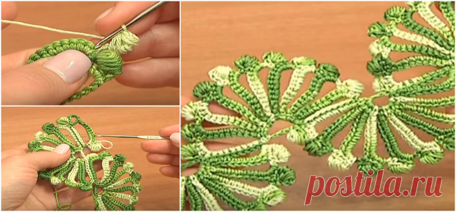 Double Sided Large Shells Crochet Lace