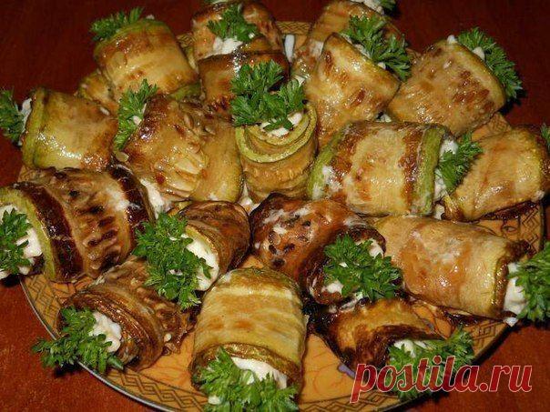 Кабачковые рулетики