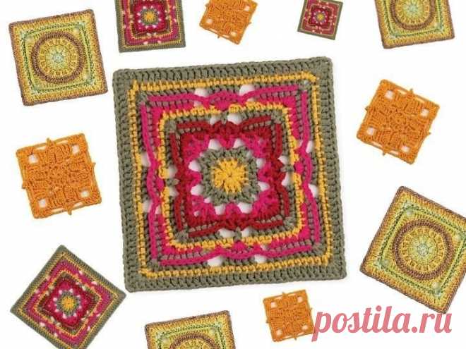 Схемы мотивов крючком для стильного интерьера Мотивы крючком со схемами