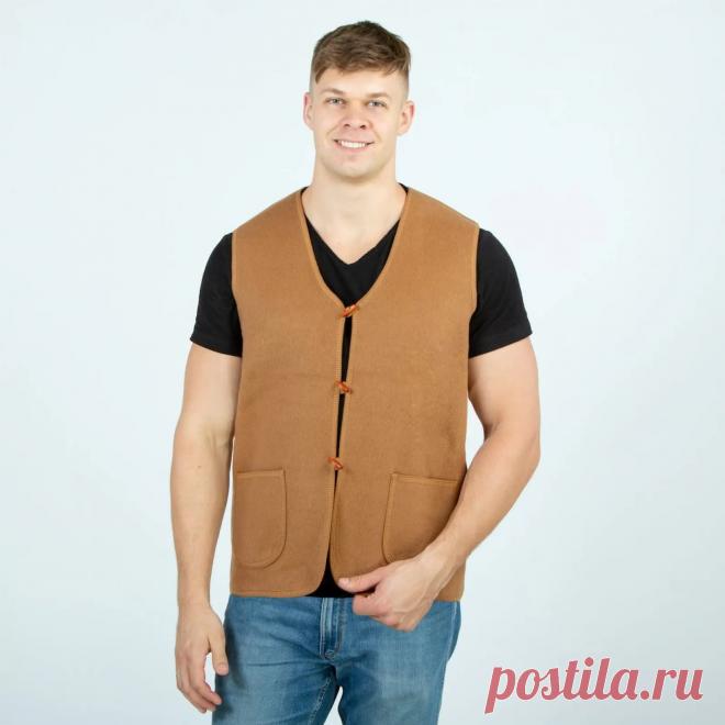 Жилет из верблюжьей шерсти мужской купить по цене 4990 ₽ Арт.: 2-440 — интернет-магазин oviland.ru