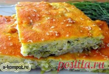 Капустный пирог на кефире | А компот?!