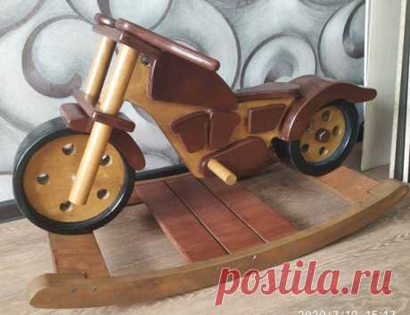 Мотоцикл-качалка. Автор elek664 на pikabu #diy #мастер #мастерская #мото #мотоцикл #качалка #дерево #идея #своимируками #сделайсам