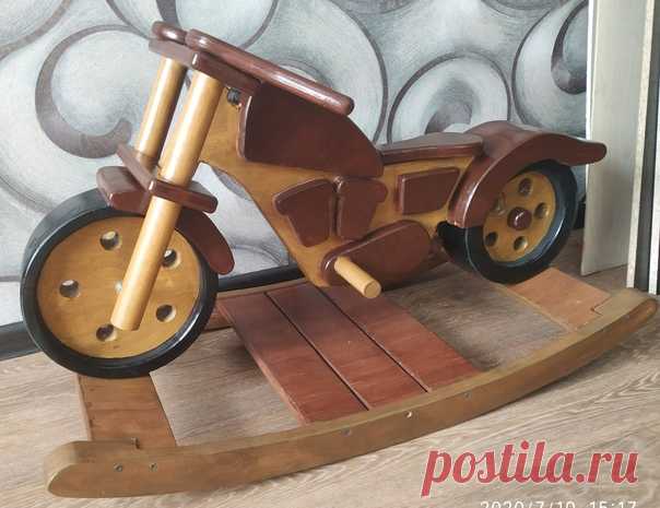 Мотоцикл-качалка. Автор elek664 на pikabu #diy #мастер #мастерская #мото #мотоцикл #качалка #дерево #идея #своимируками #сделайсам