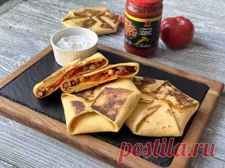Чимичанга с красной фасолью и овощами🌮 | Помидорка | Дзен