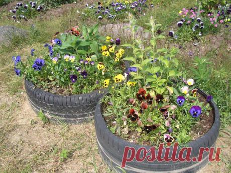 Дизайн цветочных клумб своими руками - просто и красиво .
