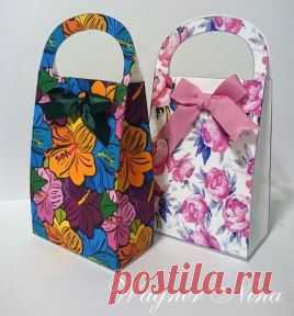Делаем красивые подарочные пакеты-сумочки