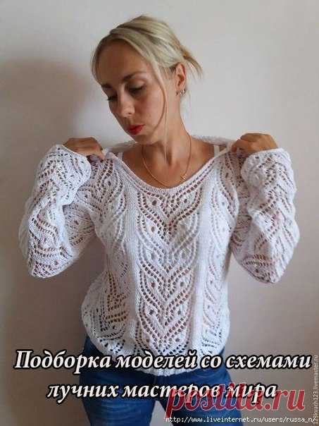 Красивая кофточка спицами