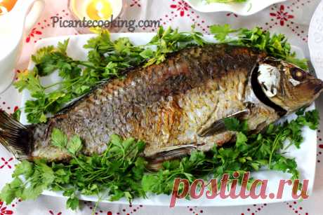 Немецкий рождественский карп (Karpfen Blau) | Picantecooking