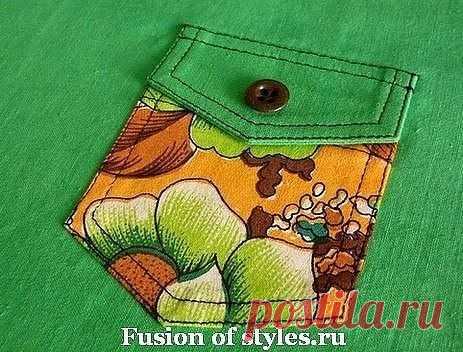 Накладной карман с клапаном: мастер-класс