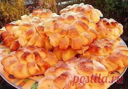 Плюшки с корицей " Хризантемы"