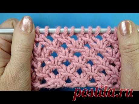 КРАСИВЫЙ И ПРОСТОЙ АЖУРНЫЙ УЗОР СПИЦАМИ ДЛЯ КОФТЫ Nice Knitted pattern   51
