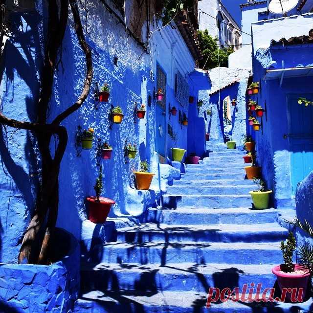Голубой город Шефшауен (Chefchaouen) в Марокко