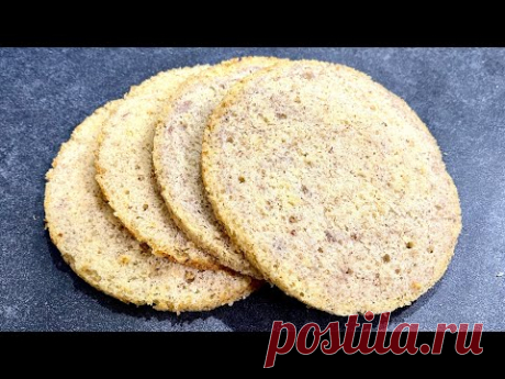 Светлый БАНАНОВЫЙ бисквит как ОБЛАЧКО! Попробуйте!!!
