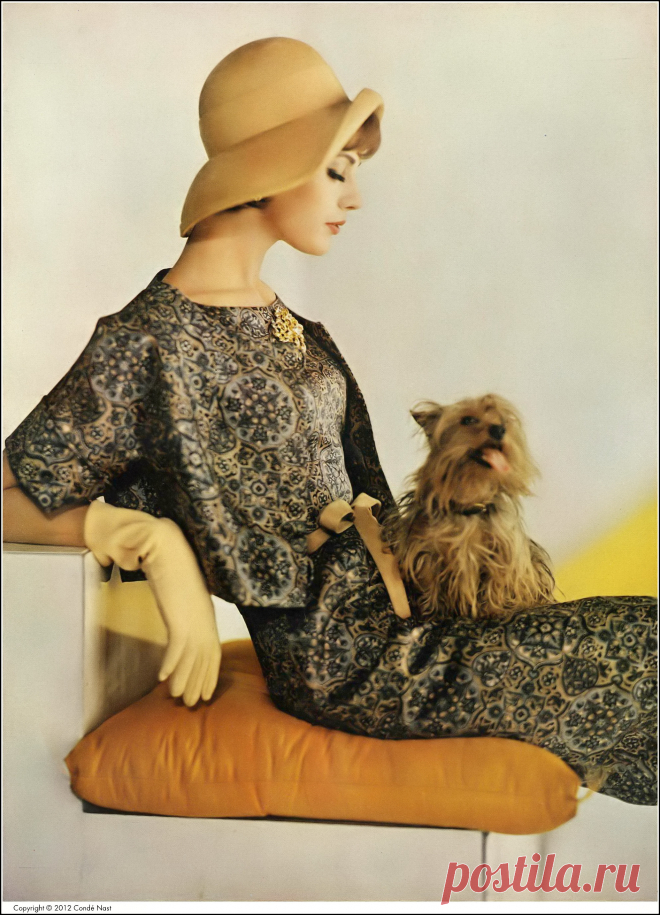 Pia Kazan, photo by Karen Radkai, Vogue, April 15, 1961