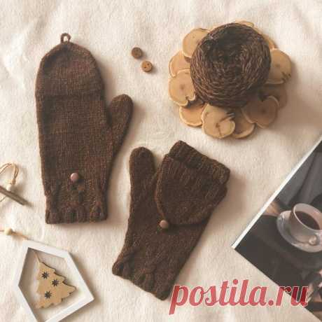 Twisted mittens - описание вязания