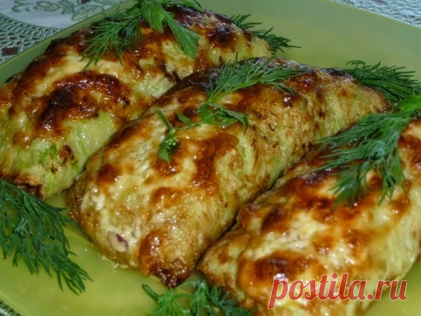 Вкусные рецепты: Кабачковые рулетики