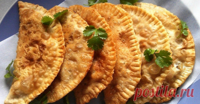Рецепт быстрых мясных чебуреков на кефире Вкусно, как в детстве.