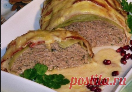 Лучший в мире ужин: Мясной рулет «Голубец» в сливочном соусе