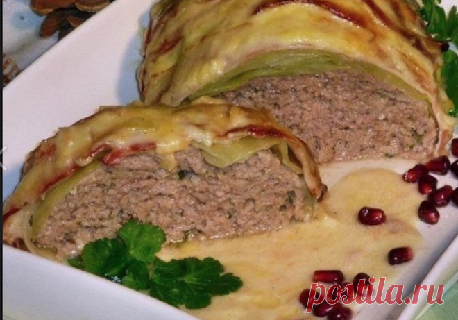 Лучший в мире ужин: Мясной рулет «Голубец» в сливочном соусе