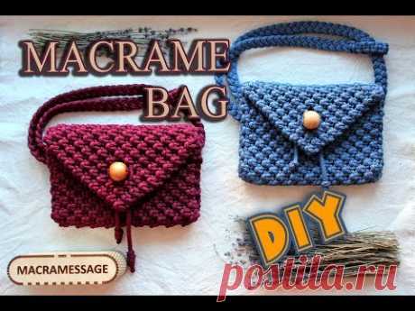 Macrame BAG Tutorial | DIY HandMade / Fanny Pack / Waist Bag - YouTube Размер сумки: 20х13 см. Размер пояса: 95 см. Для изготовления сумки: шнур полиэфирный Шаг 1. 1 веревка - 1,5 метра, 20 веревок - 3-4 метра. Шаг 7. Пояс: 3 веревки - 5 метров.  Шнур из полиэстера 5 мм.