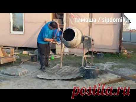 Полусухая стяжка теплого водяного пола в доме из сип панелей
