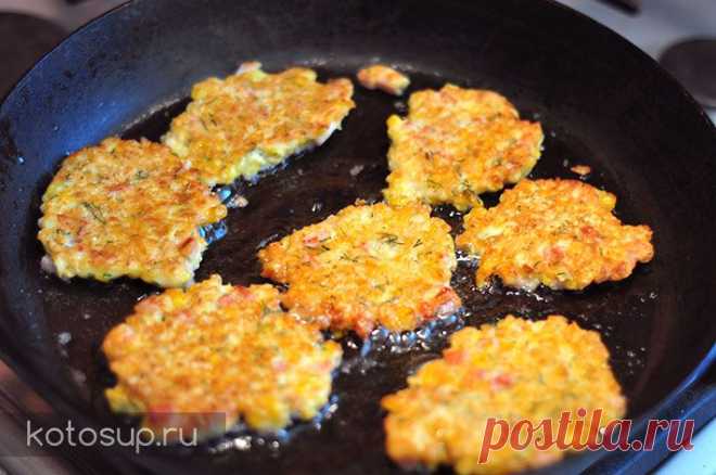 Кукурузные оладьи с ветчиной | Суп с котом