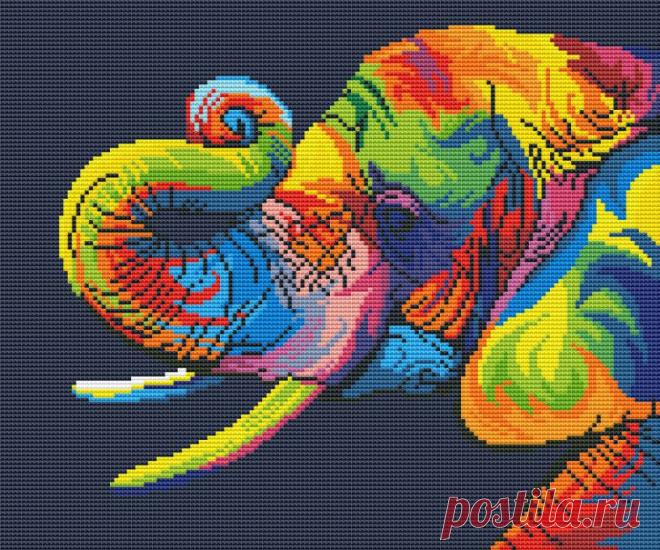 Gallery.ru / радужный Слоник - Радужное - Norsvet