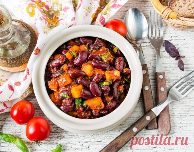 Рецепт фасоли с яблоками и копченой паприкой