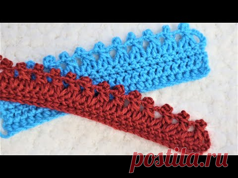 ОБВЯЗКА КРАЯ КРЮЧКОМ. ПРОСТАЯ И КРАСИВАЯ!! КАЙМА КРЮЧКОМ  МК для начинающих