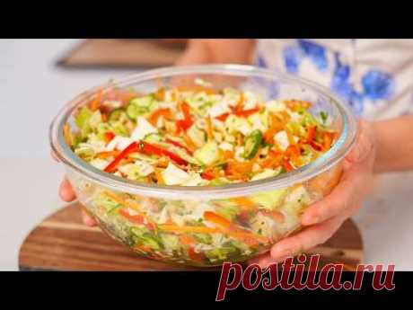 Этот САЛАТ из КАПУСТЫ разлетается на УРА! Очень вкусный и простой салат