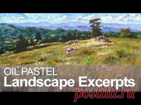 Oil Pastel Landscape Demonstration