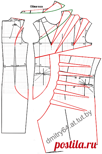 Примеры моделей платьев разработанных на основах рассчитанных в программе 